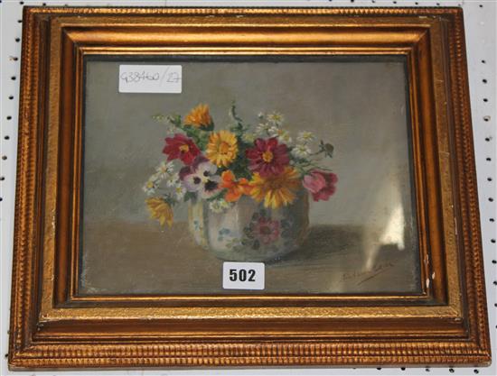 Esther Barbra Nicolux Kerr oil on canvas - Still life of flower